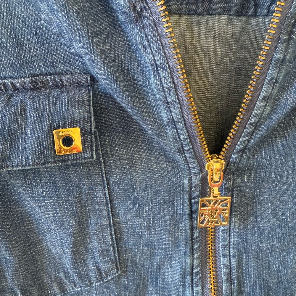 Anne Klein Denim Shirt - Picture 3 of 5